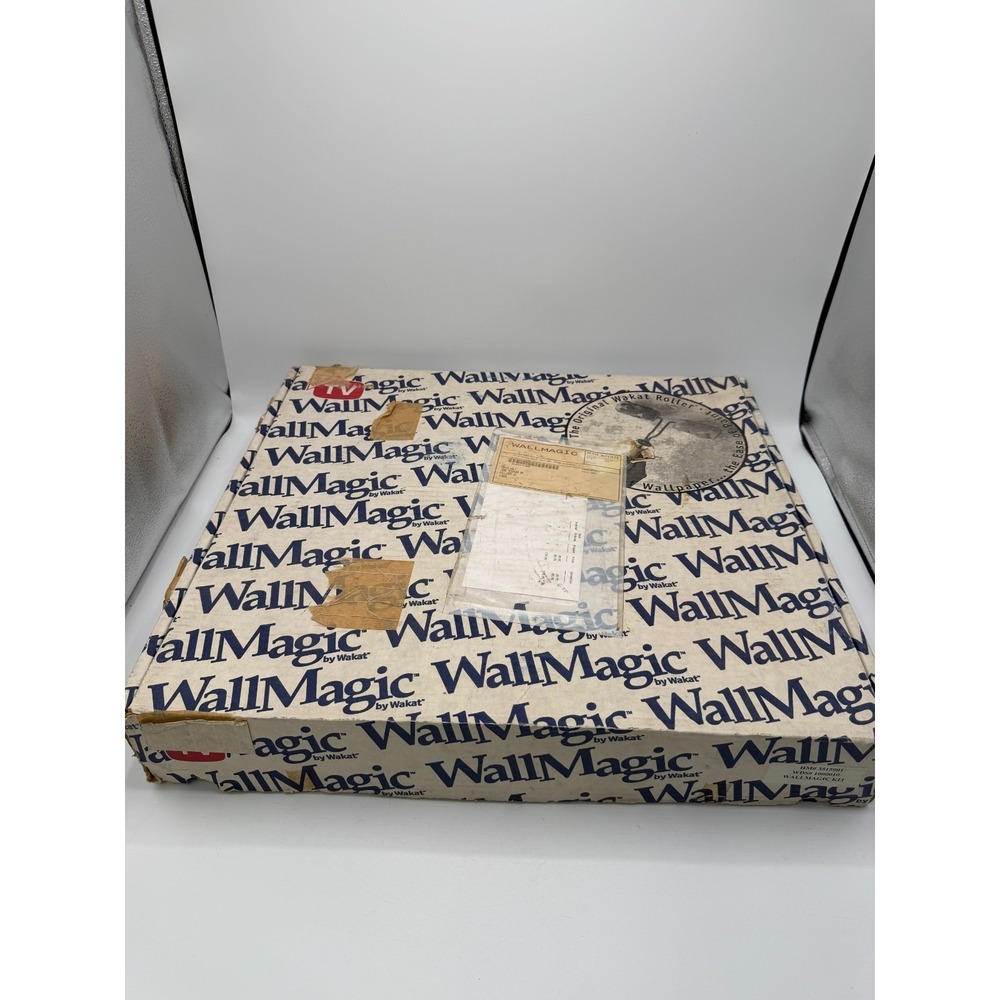 Vintage WallMagic Wakat Textured Paint Roller Kit Tray VHS As Seen On TV AS IS